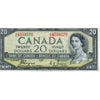 BC-33a 1954 Canada $20 Coyne-Towers, Devil's Face, A/E, F-VF (F15)