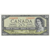 BC-33a 1954 Canada $20 Coyne-Towers, Devil's Face, B/E, EF-AU (EF45)