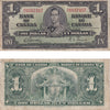 BC-21c 1937 Canada $1 Gordon-Towers, R/L, VG-F (VG10)