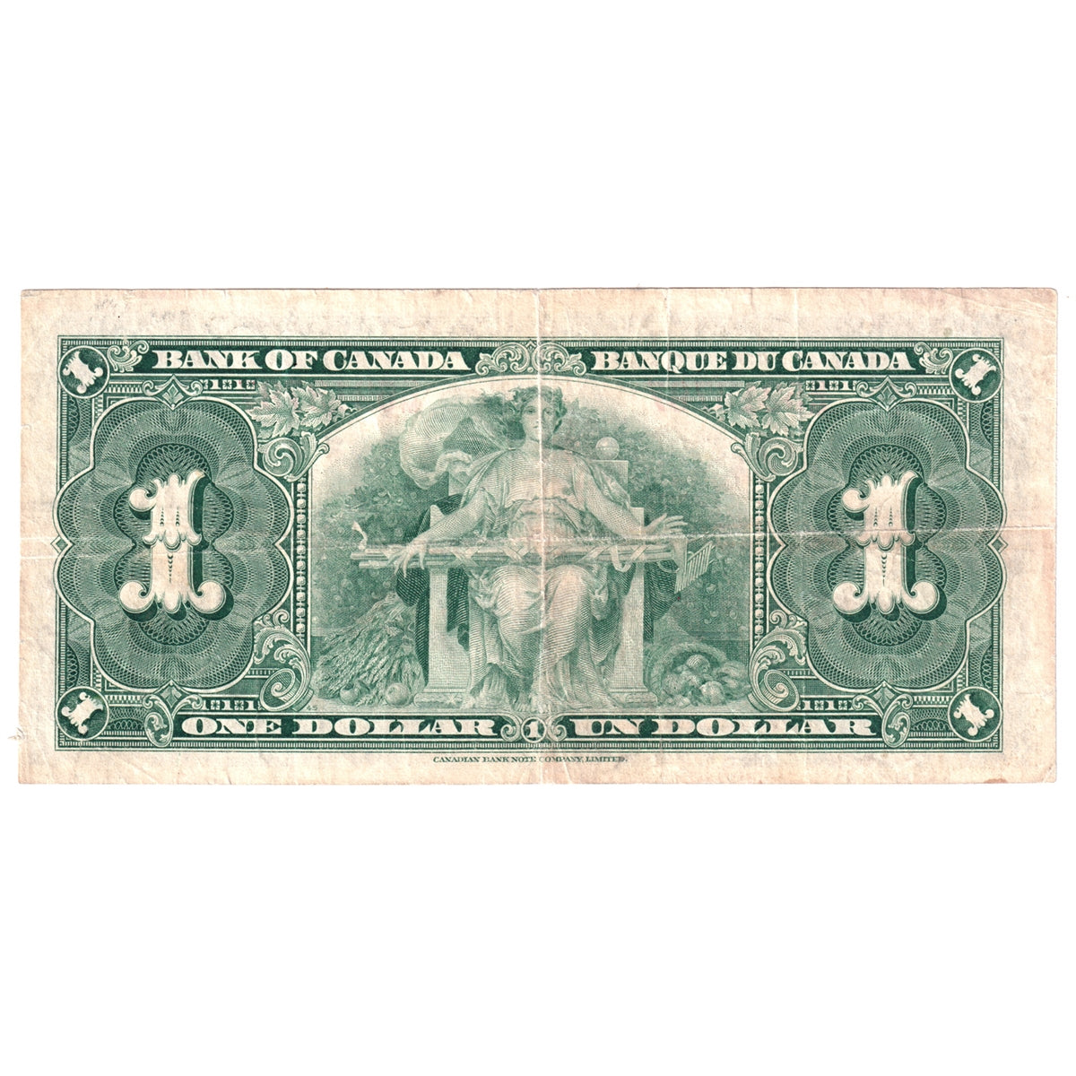 BC-21c 1937 Canada $1 Gordon-Towers, E/M, Circ