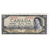 BC-33b 1954 Canada $20 Beattie-Coyne, Devil's Face, C/E, EF-AU (EF45)