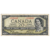 BC-33b 1954 Canada $20 Beattie-Coyne, Devil's Face, C/E, Fine (F12)