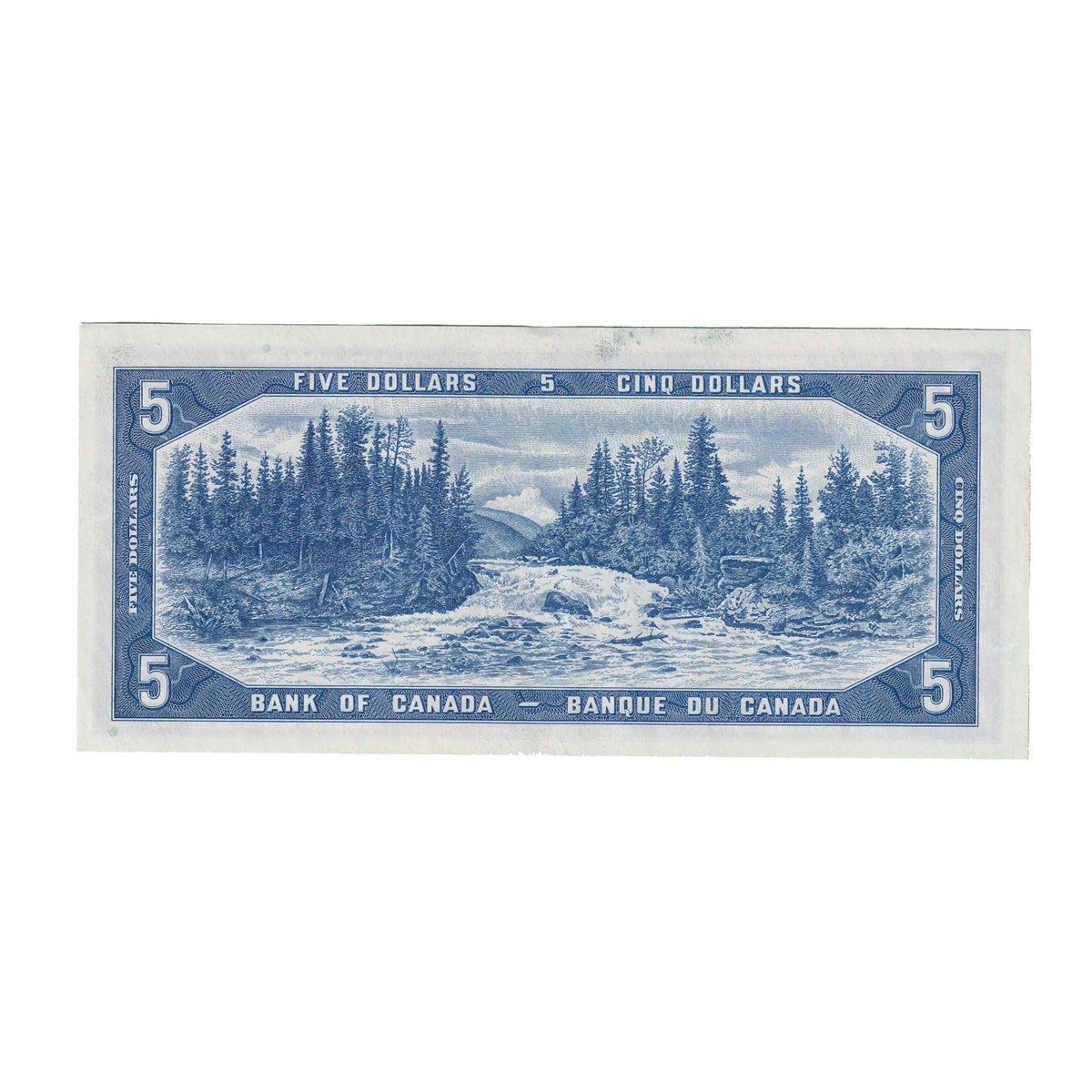BC-39a 1954 Canada $5 Beattie-Coyne, J/C, AU-UNC (AU55)