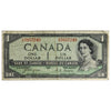 BC-29a 1954 Canada $1 Coyne-Towers, Devil's Face, G/A, Very Good (VG8)