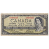 BC-33b 1954 Canada $20 Beattie-Coyne, Devil's Face, D/E, Fine (F12)