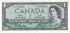 BC-37a 1954 Canada $1 Beattie-Coyne, O/L, VF-EF (VF30)