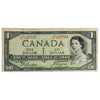 BC-29b 1954 Canada $1 Beattie-Coyne, Devil's Face, J/A, VG-F (VG10)
