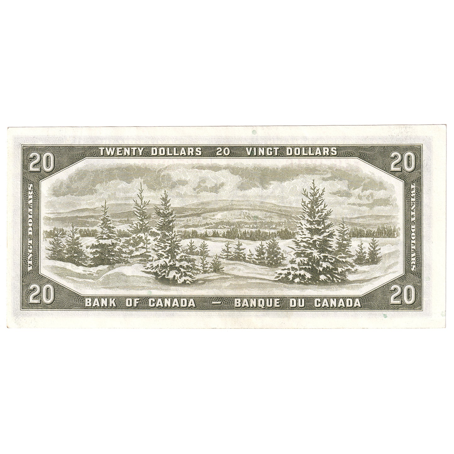 BC-41a 1954 Canada $20 Beattie-Coyne, L/E, Almost Uncirculated (AU50)