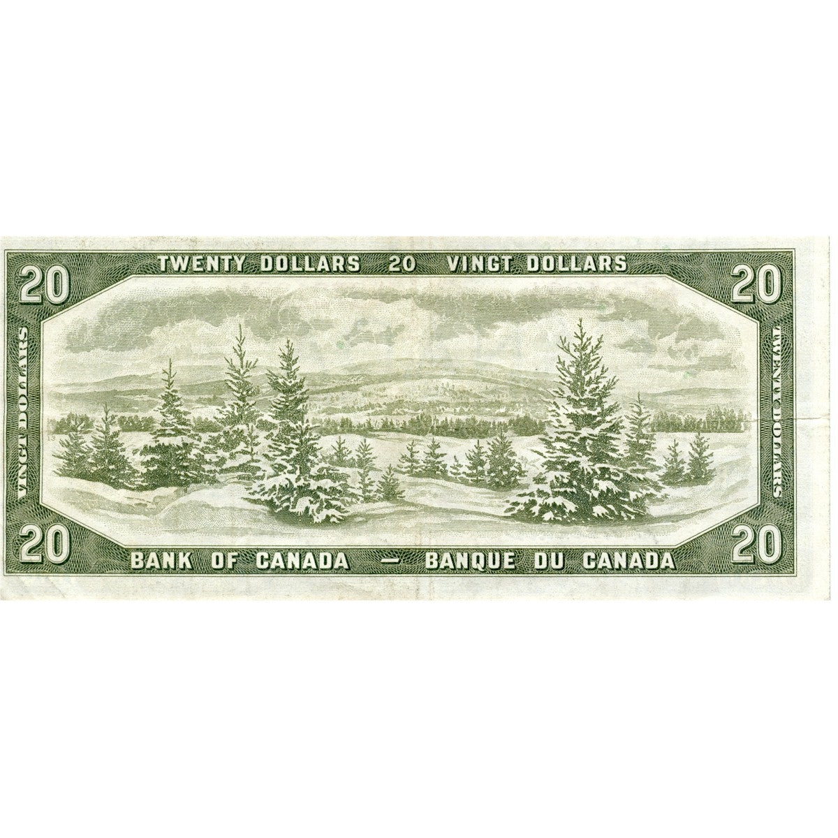 BC-41a 1954 Canada $20 Beattie-Coyne, L/E, Very Fine (VF20)