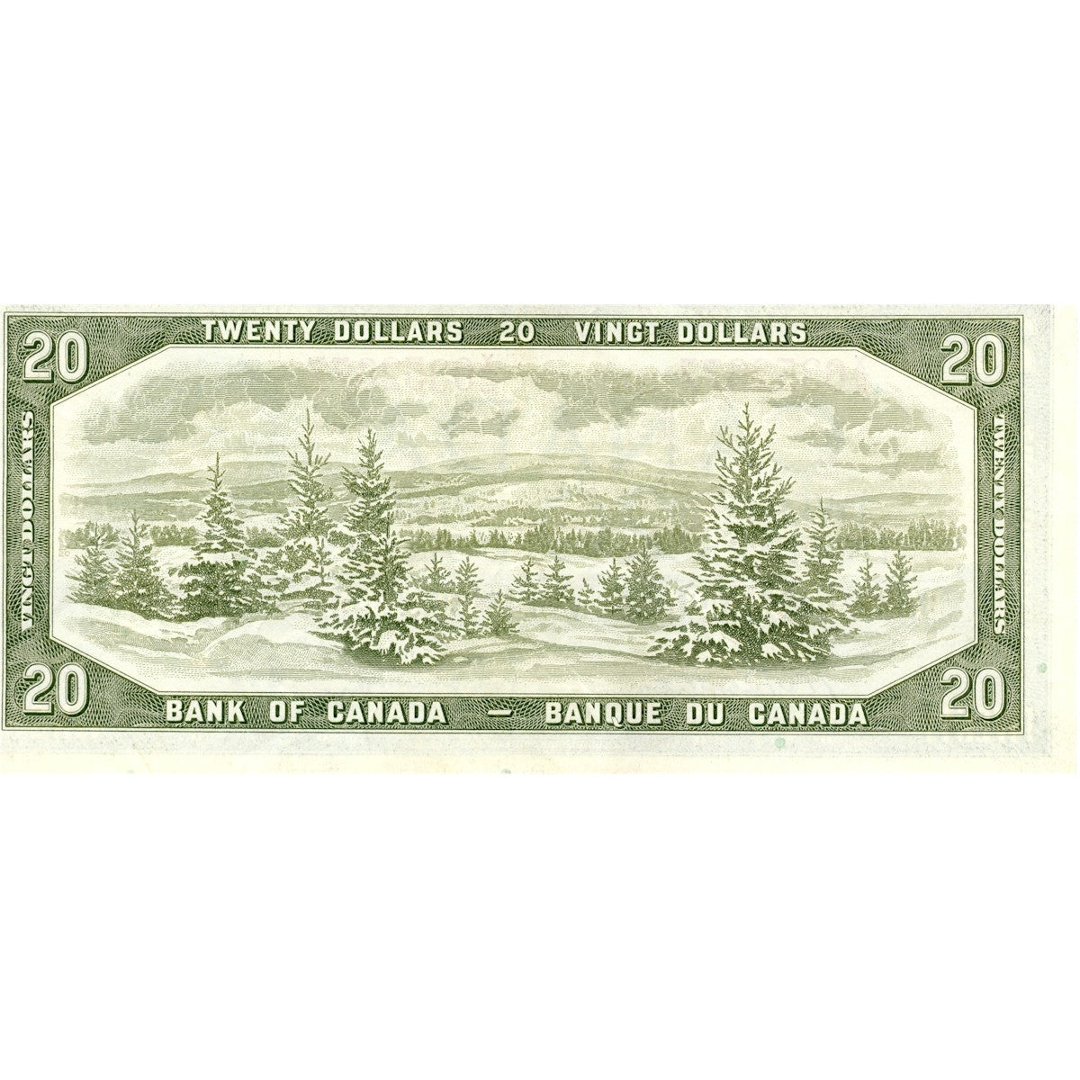 BC-41b 1954 Canada $20 Beattie-Rasminsky, X/E, Extra Fine (EF40)