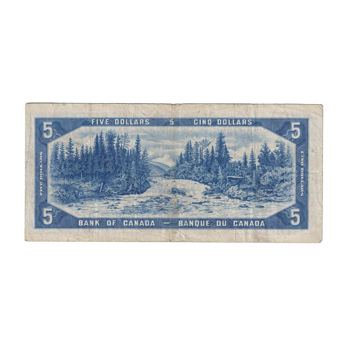 BC-39a 1954 Canada $5 Beattie-Coyne, N/C, Fine (F12)