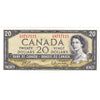 BC-41b 1954 Canada $20 Beattie-Rasminsky, C/W, Almost Uncirculated (AU50)