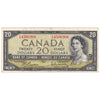 BC-41b 1954 Canada $20 Beattie-Rasminsky, C/W, circ