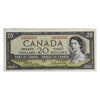 BC-41b 1954 Canada $20 Beattie-Rasminsky, E/W, EF-AU (EF45)