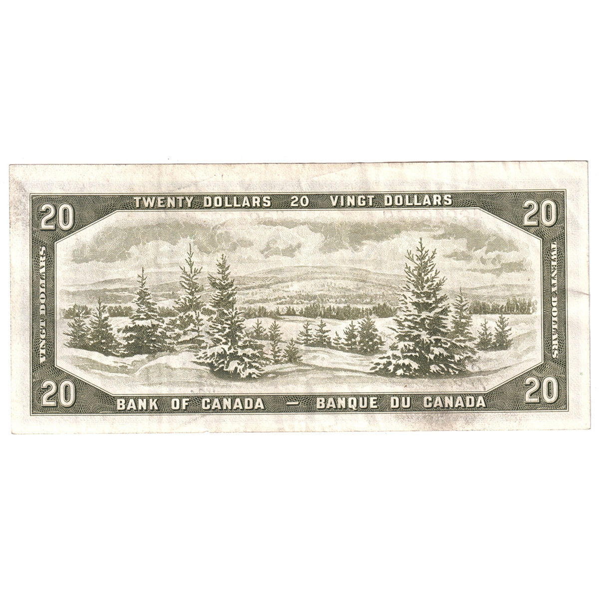 BC-41b 1954 Canada $20 Beattie-Rasminsky, N/E, VF-EF