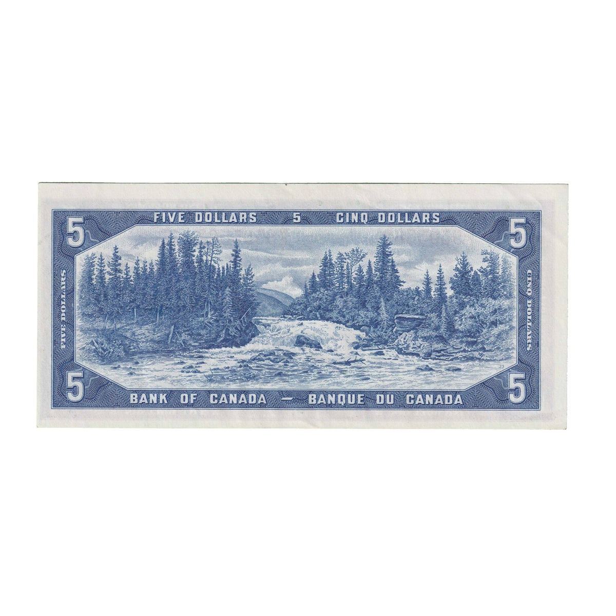 BC-39a 1954 Canada $5 Beattie-Coyne, P/C, AU-UNC (AU55)