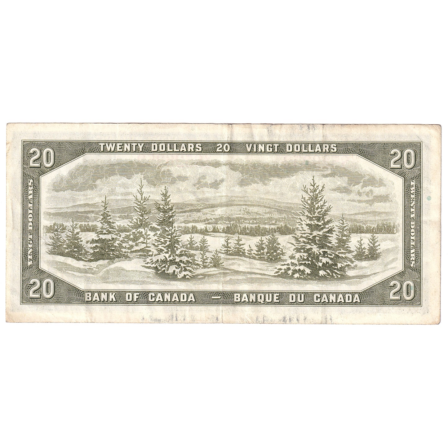 BC-41b 1954 Canada $20 Beattie-Rasminsky, U/E, VF-EF