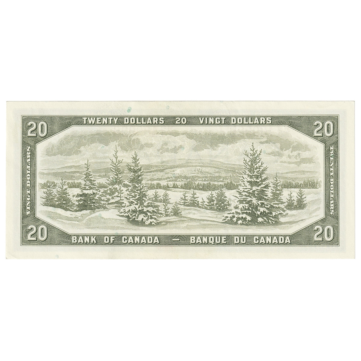 BC-41b 1954 Canada $20 Beattie-Rasminsky, W/E, AU-UNC (AU55)