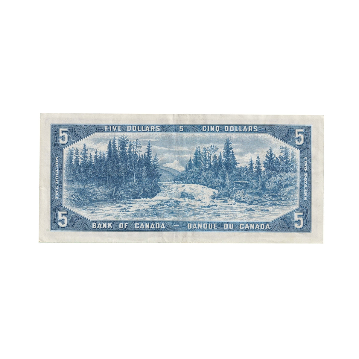 BC-39b 1954 Canada $5 Beattie-Rasminsky, B/S, Extra Fine (EF40)