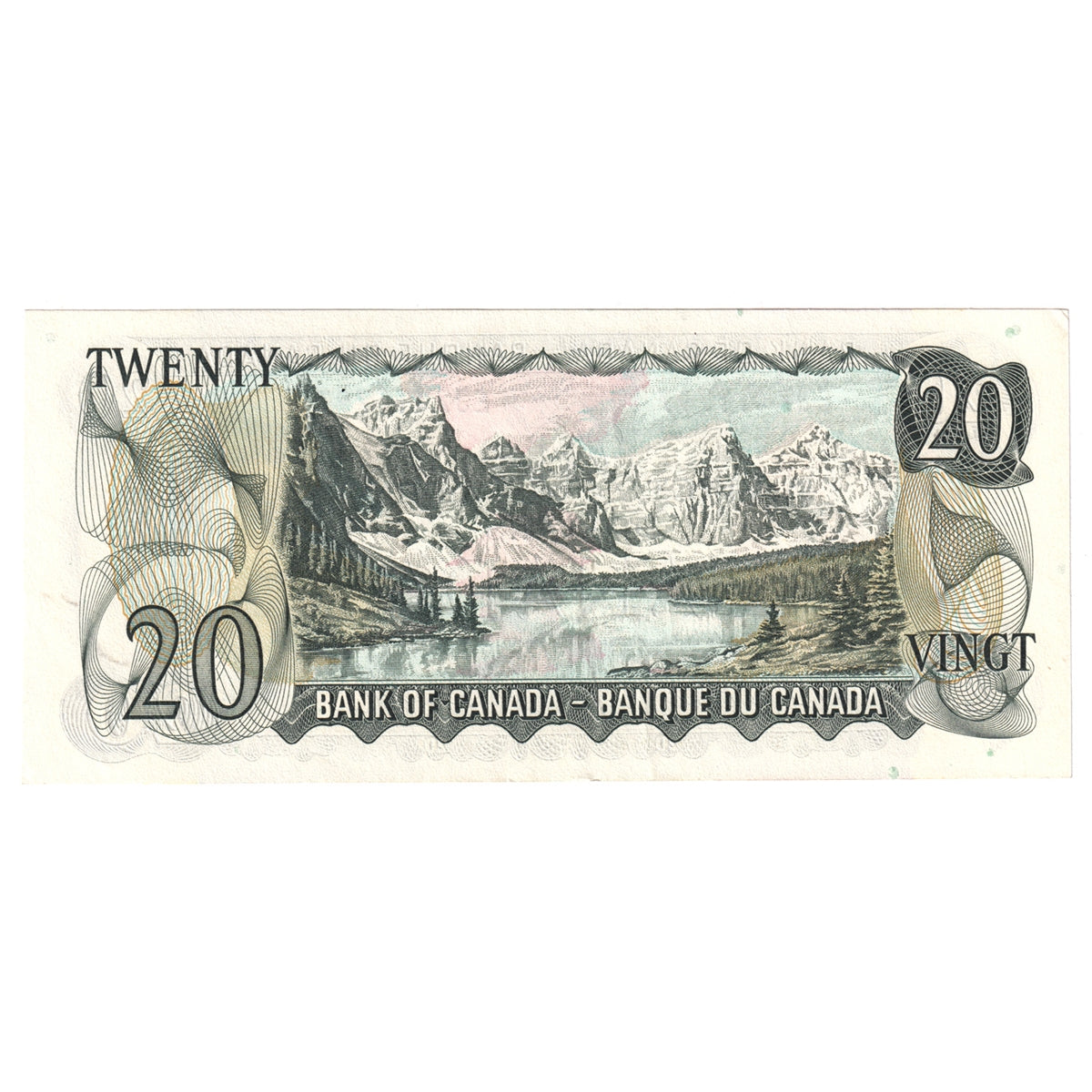 BC-50a 1969 Canada $20 Beattie-Rasminsky, EJ, Almost Uncirculated (AU50)