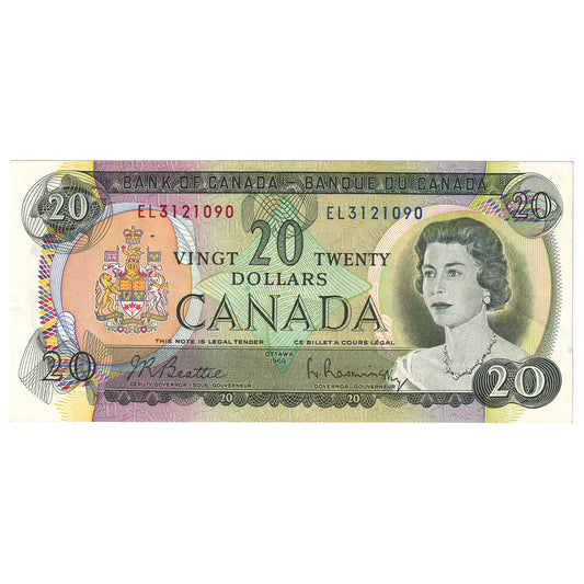 BC-50a 1969 Canada $20 Beattie-Rasminsky, EL, AU-UNC