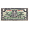 BC-21c 1937 Canada $1 Gordon-Towers, H/M, Circ