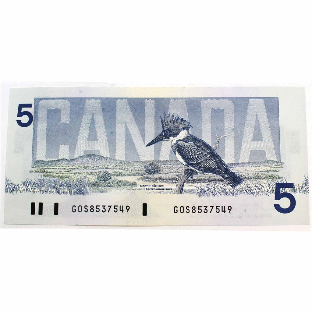BC-56c 1986 Canada $5 Bonin-Thiessen, GOS, Circ