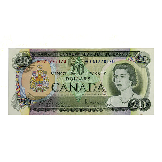 BC-50aA 1969 Canada $20 Beattie-Rasminsky, *EA, AU