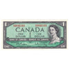 BC-37b-i 1954 Canada $1 Beattie-Rasminsky, G/Z, Extra Fine (EF40)
