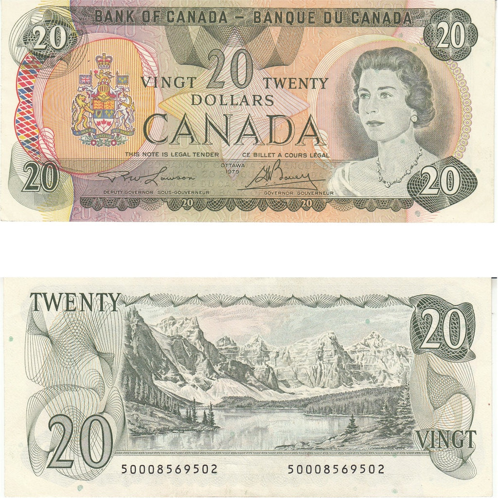 BC-54a 1979 Canada $20 Lawson-Bouey, Circ