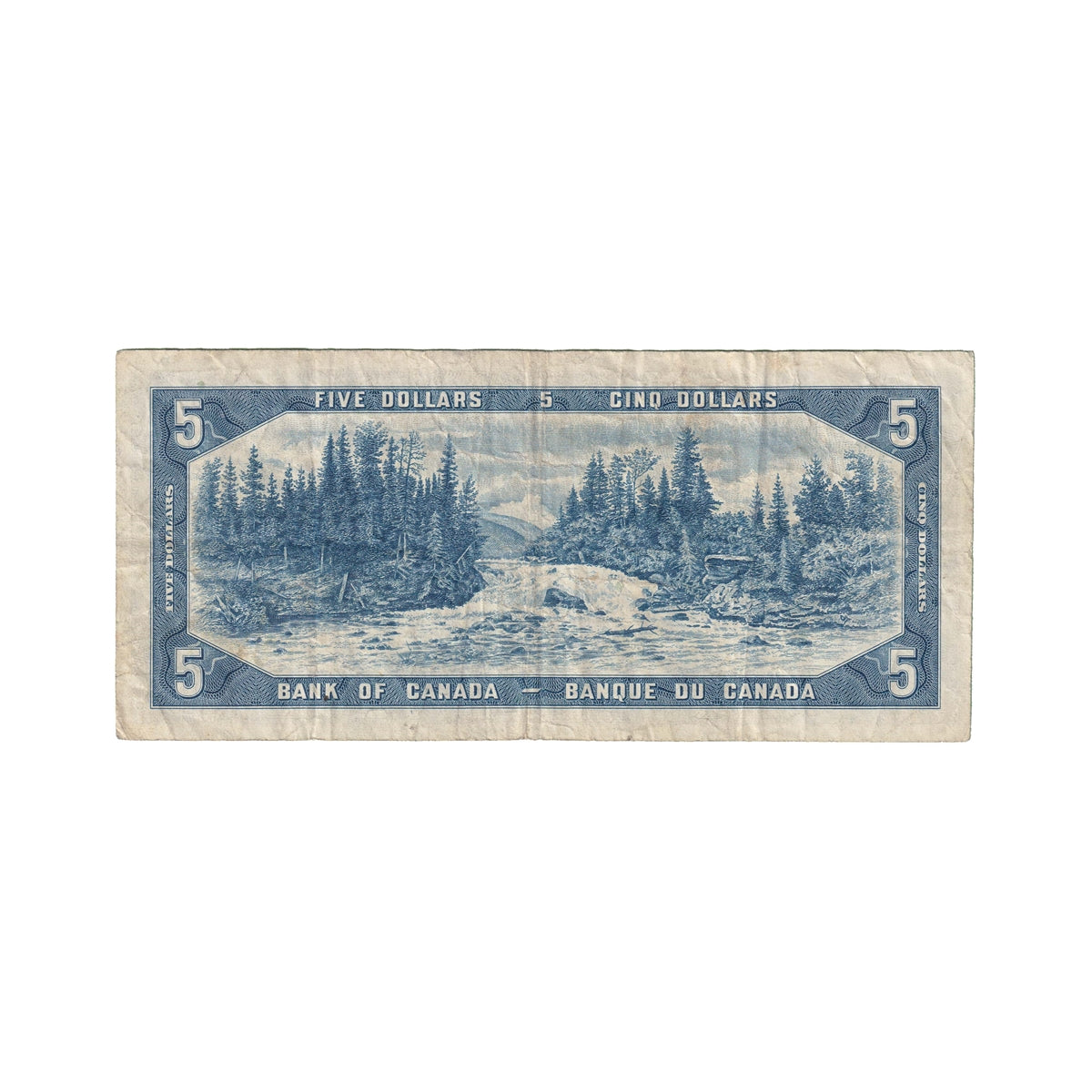 BC-39b 1954 Canada $5 Beattie-Rasminsky, N/X, Fine (F12)