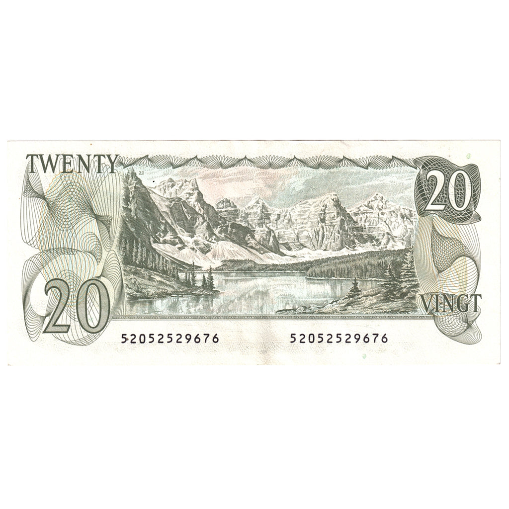 BC-54b 1979 Canada $20 Crow-Bouey, Lithographed, Almost Uncirculated (AU50)