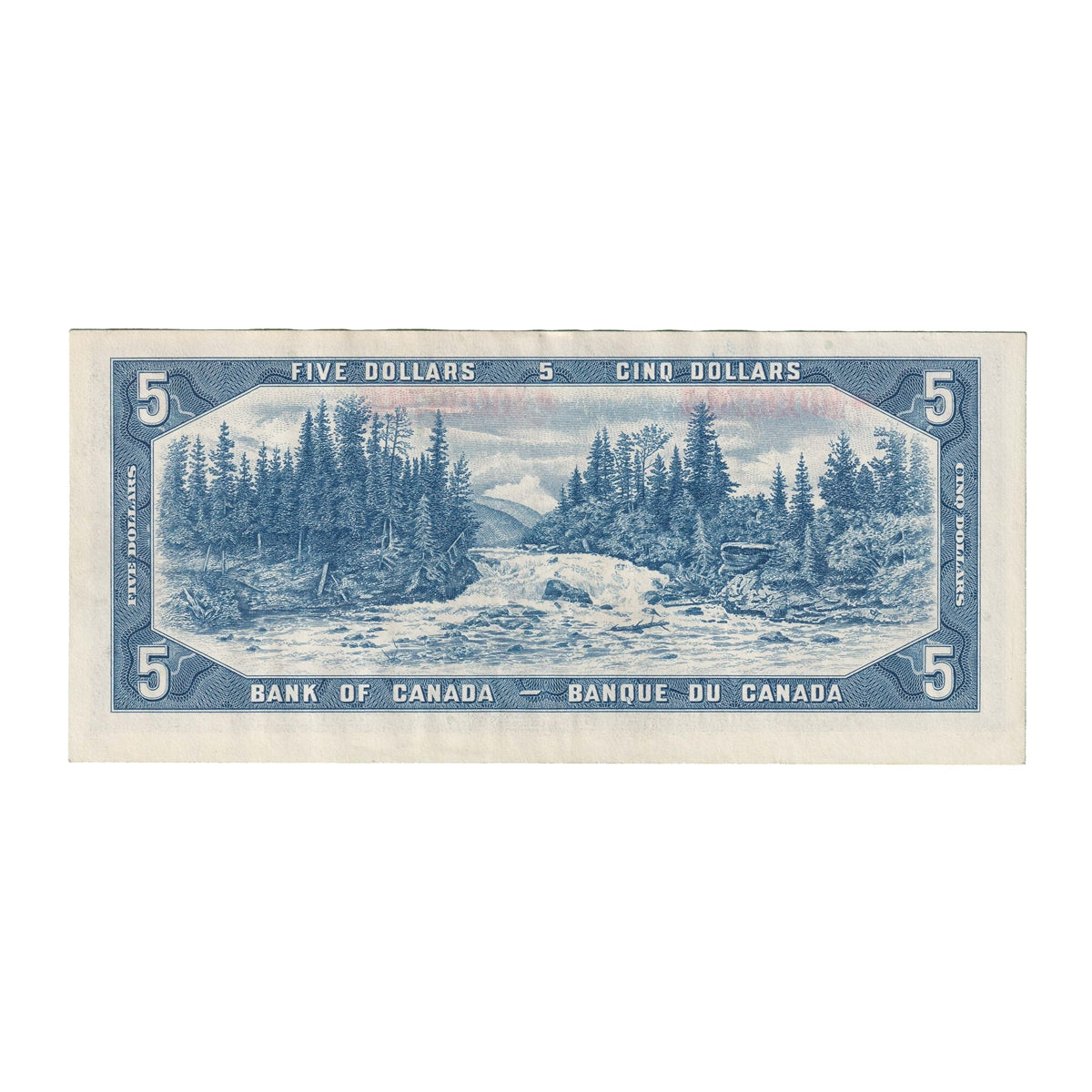 BC-39bA 1954 Canada $5 Beattie-Rasminsky, *V/S, Extra Fine (EF40)