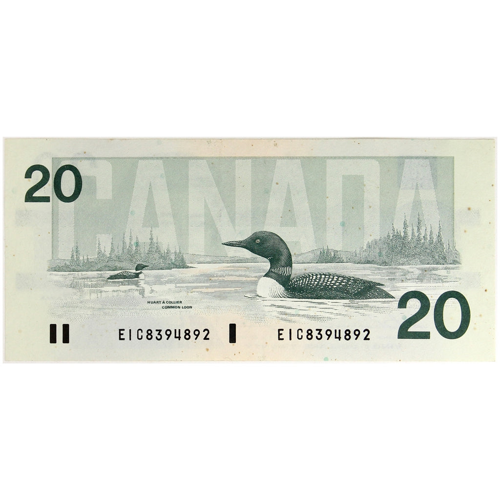 BC-58a 1991 Canada $20 Thiessen-Crow, EIC, EF-AU (EF45)