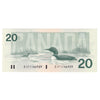 BC-58a 1991 Canada $20 Thiessen-Crow, EIF, AU-UNC (AU55)