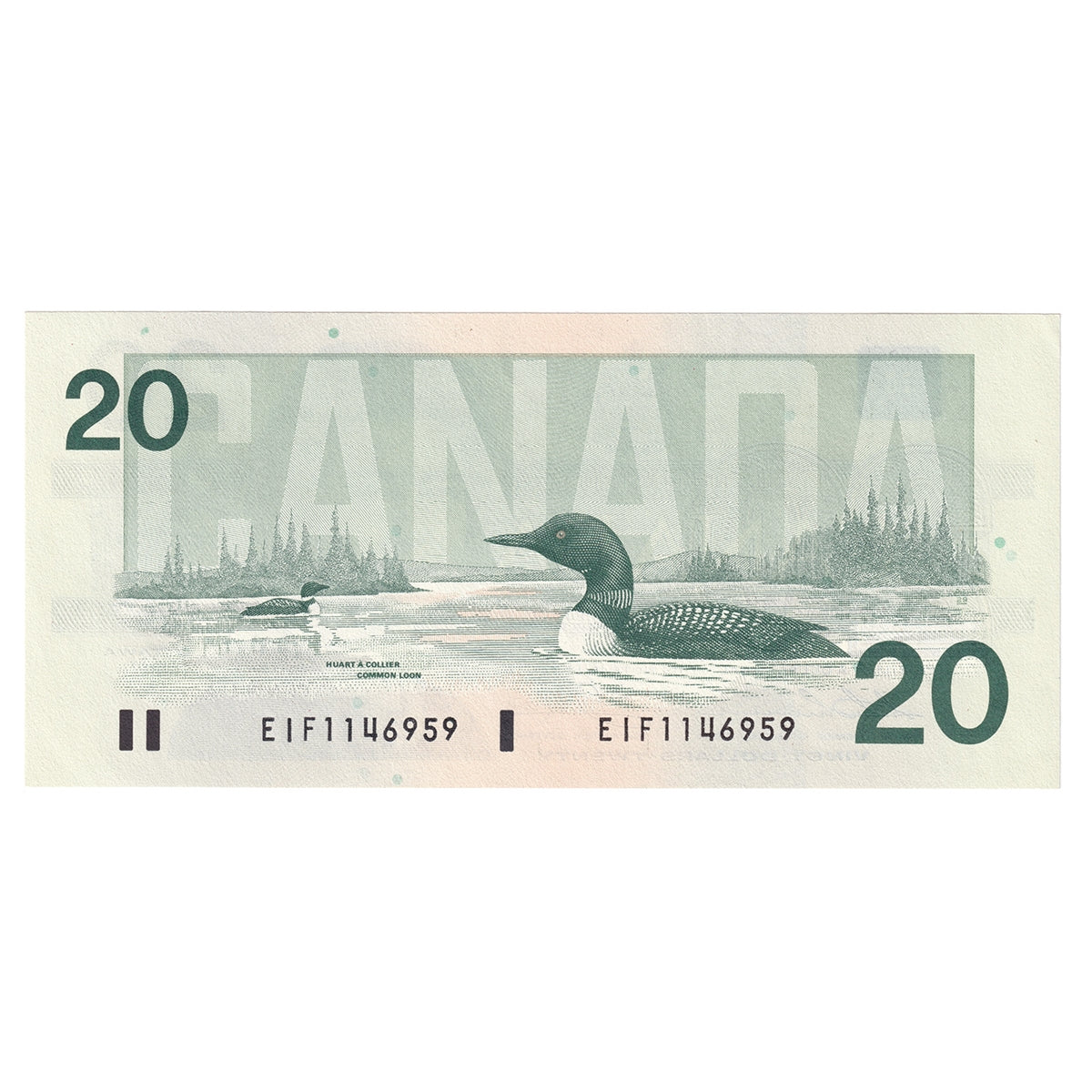 BC-58a 1991 Canada $20 Thiessen-Crow, EIF, AU-UNC (AU55)