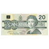 BC-58a 1991 Canada $20 Thiessen-Crow, EIF, AU-UNC (AU55)