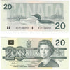 BC-58a 1991 Canada $20 Thiessen-Crow, EIF, Uncirculated (MS60)