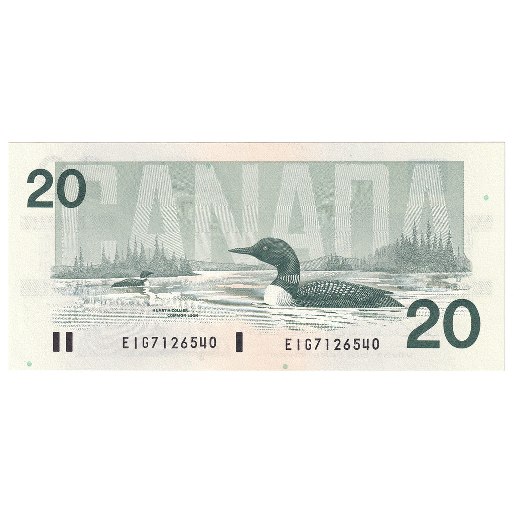 BC-58a 1991 Canada $20 Thiessen-Crow, EIG, UNC