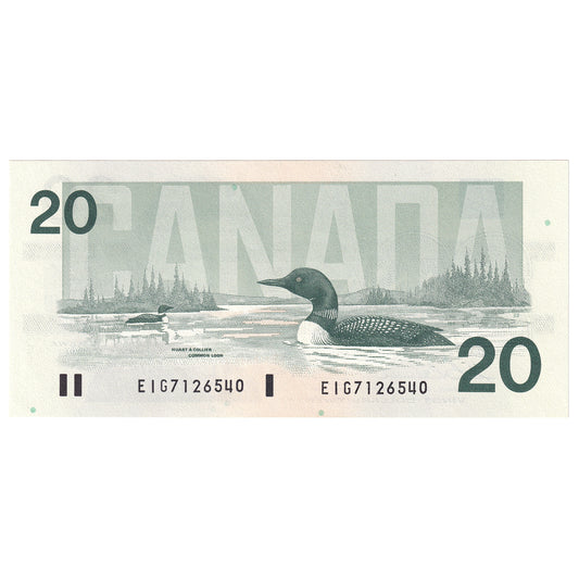 BC-58a 1991 Canada $20 Thiessen-Crow, EIG, UNC