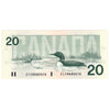 BC-58aA 1991 Canada $20 Thiessen-Crow, EIX Without Serifs, AU-UNC (AU55)