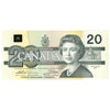 BC-58aA 1991 Canada $20 Thiessen-Crow, EIX Without Serifs, AU-UNC (AU55)