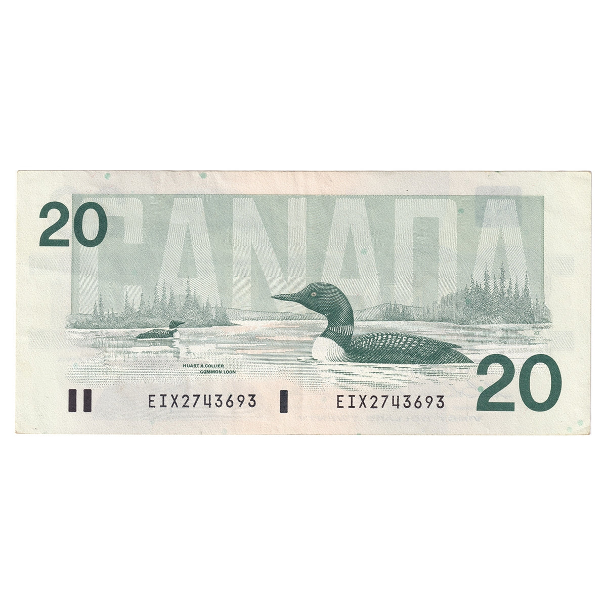 BC-58aA-i 1991 Canada $20 Thiessen-Crow, EIX with Serifs, EF-AU (EF45)