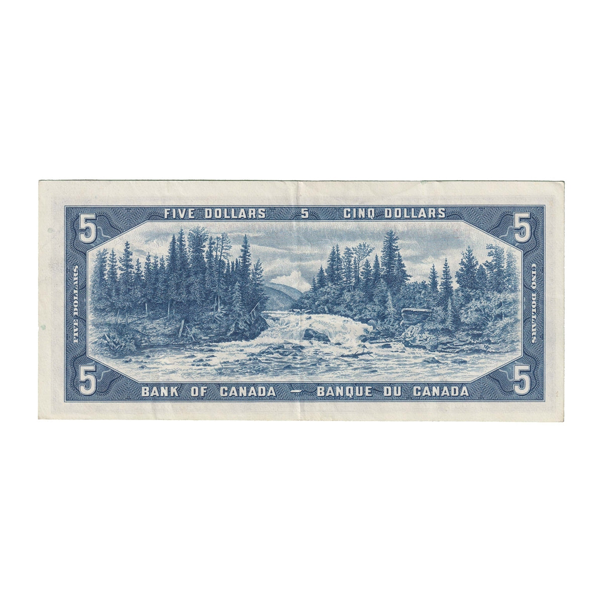 BC-39c 1954 Canada $5 Bouey-Rasminsky, R/X, VF-EF (VF30)