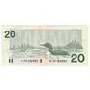 BC-58aA-ii 1991 Canada $20 Thiessen-Crow, AIX without Serifs, Circ