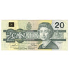 BC-58aA-ii 1991 Canada $20 Thiessen-Crow, AIX without Serifs, Circ