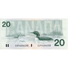 BC-58a-i 1991 Canada $20 Thiessen-Crow, EIP, Circ