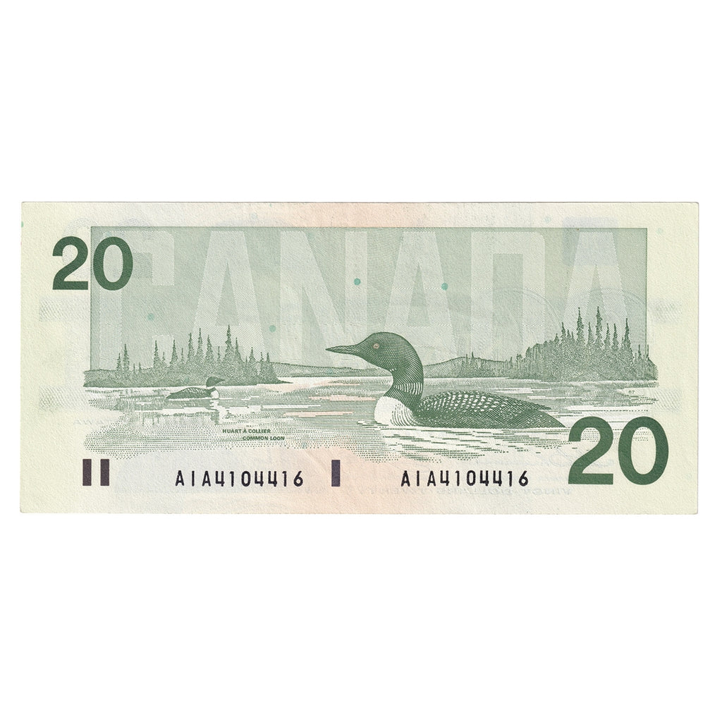 BC-58a-ii 1991 Canada $20 Thiessen-Crow, AIA, CIRC