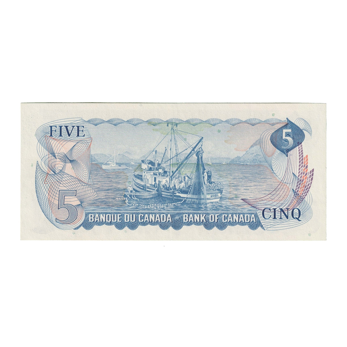 BC-48a 1972 Canada $5 Bouey-Rasminsky, CM, Extra Fine (EF40)