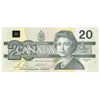 BC-58b 1991 Canada $20 Bonin-Thiessen, EVD with Back Position Number, AU-UNC